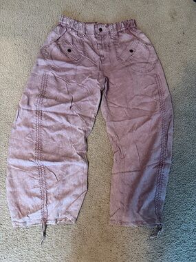 Casual Drawstring Waist Cargo Pants